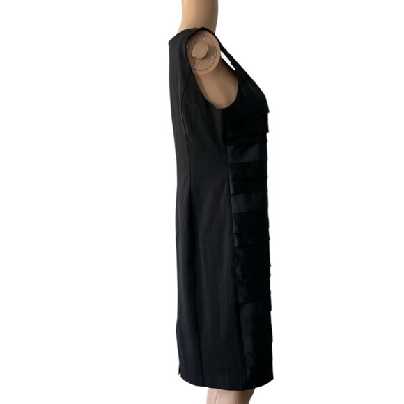 Liz Claiborne Black Layered Size 4 Mini Dress NWT - Picture 2 of 8